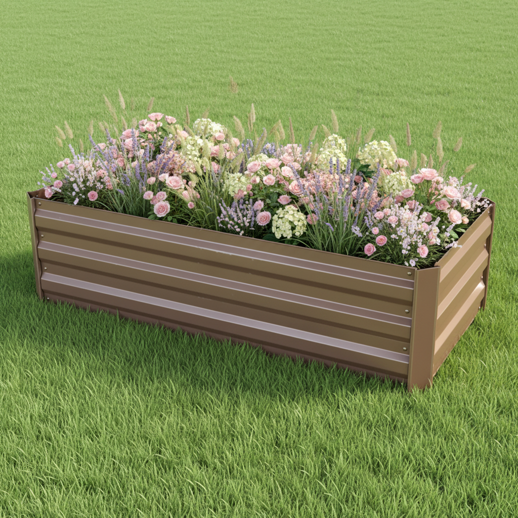 Galvanized Steel Trough Planter