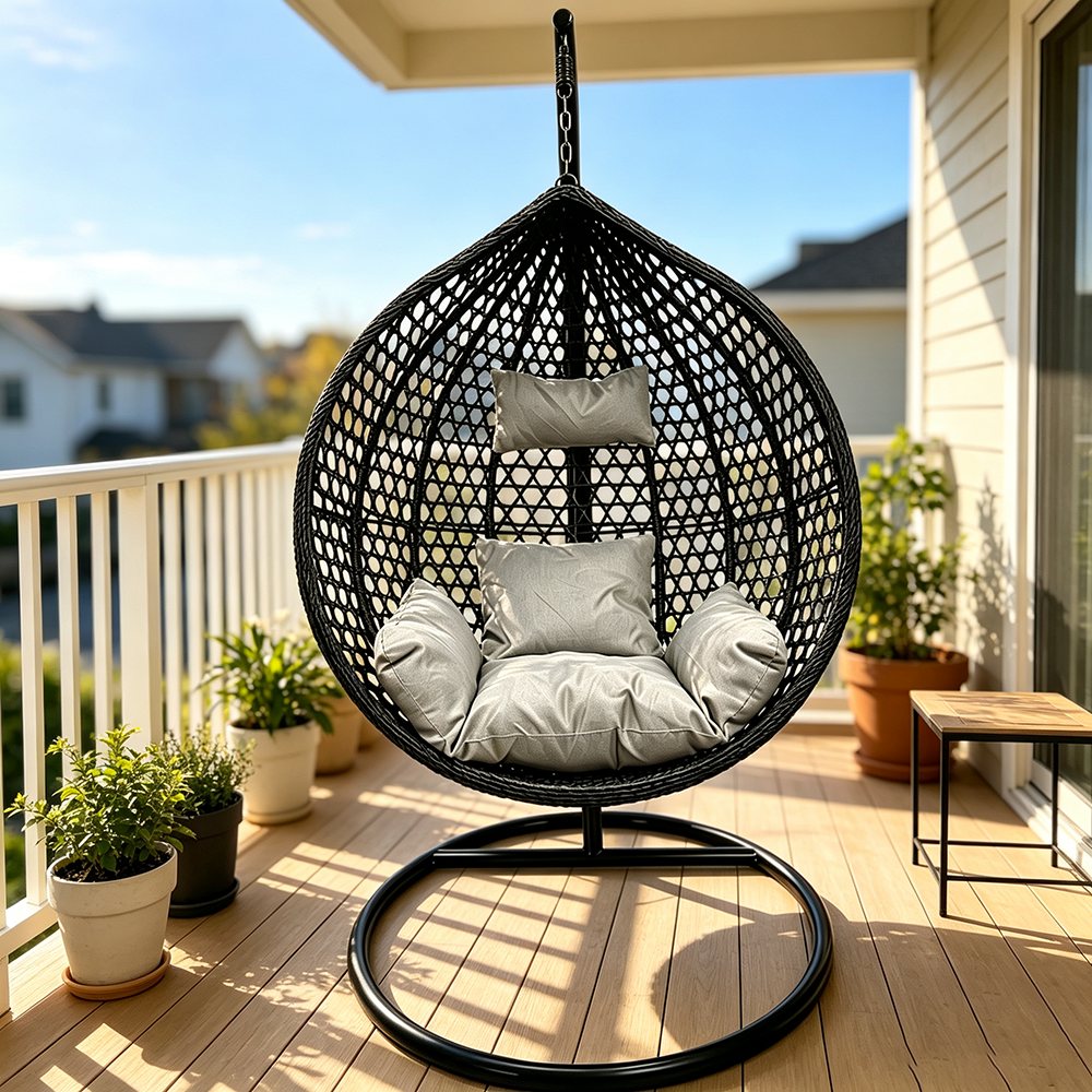 Hanging Egg Swing Chair with Stand