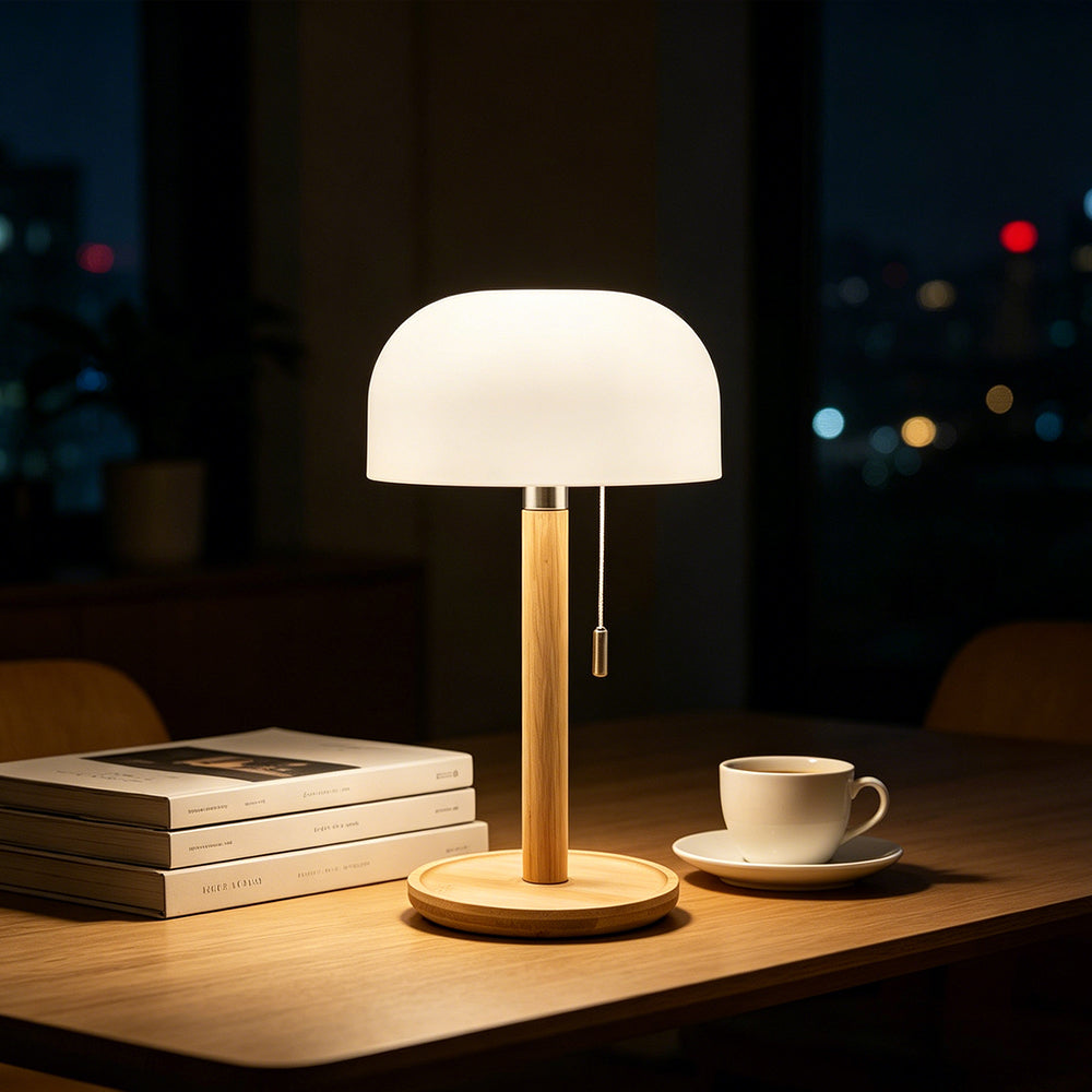 Rechargeable Bamboo Mushroom Lamp