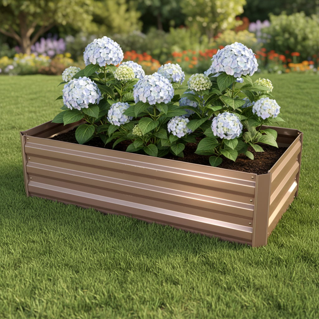 Galvanized Steel Trough Planter