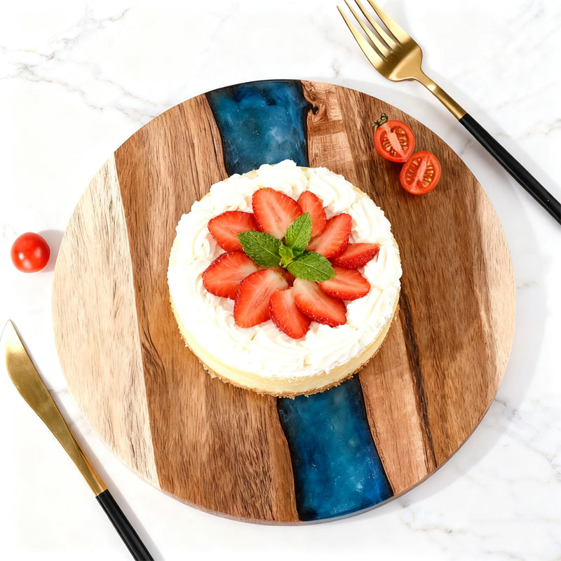 Acacia Wood and Resin Serving Board