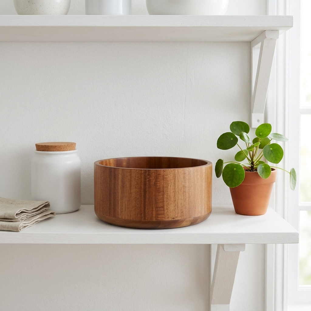 Acacia Wood Serving Bowl